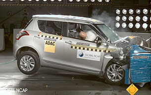 Prueba de choque del Suzuki Swift