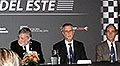 Ministro Roberto Kreimerman, Vice Ministro Jorge Vázquez y Secretario Ernesto Irurueta
