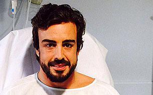 Fernando Alonso en el Hospital